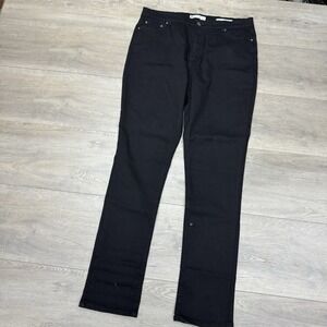 American Tall Black Georgia High Rise Skinny Jeans Sz 36x35